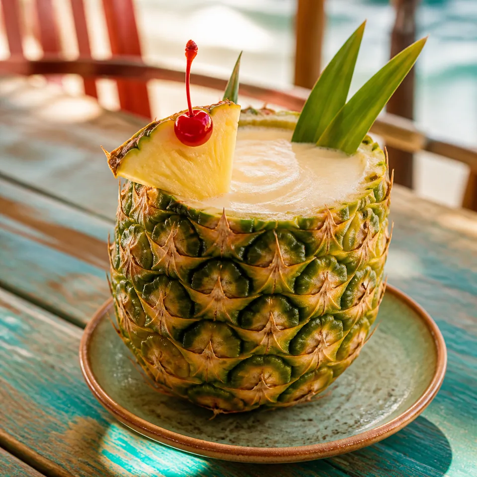 Piña Colada in Pineapple